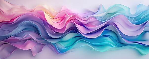 Fototapeta premium Abstract waves of color, creating a fluid and dynamic background