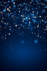 Obraz premium Dark blue christmas background.