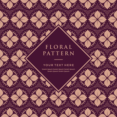 Obraz premium simple floral flower pattern art design