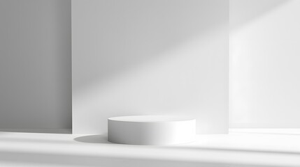sport winner podium pedestal at sport competition on white background.