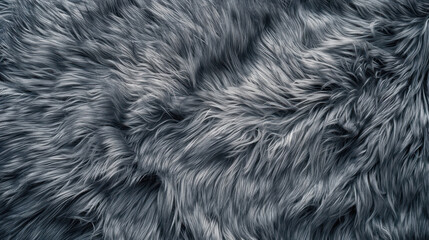 Smooth and luxurious gray fur texture background, exuding elegance and sophistication