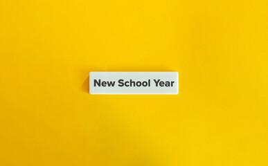 New School Year Banner. Return to school, Resuming classes, School starts, Back in session New school year, First day of school, School commencement, Classes resume, Academic year begins.