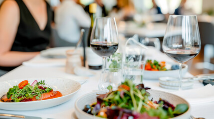 おしゃれな食卓のフードアレンジとワイン
