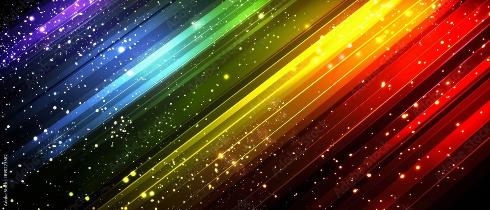 Poster abstract texture rainbow colors background banner illustration with 3d geometric striped lines gradi