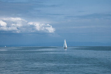 Obraz premium Segelboot auf dem Bodensee