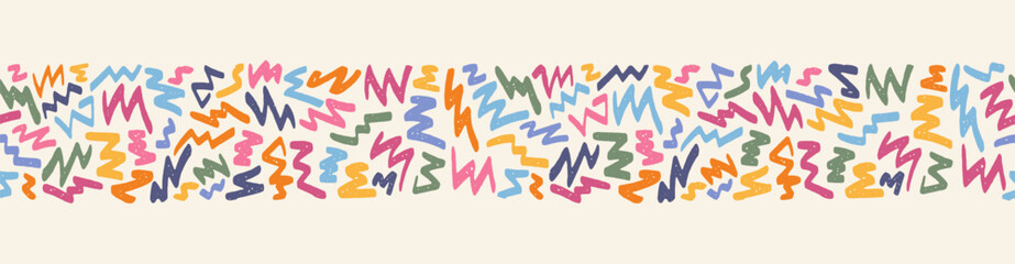 Hand drawn abstract seamless pattern, collorful background, simple style - great for textiles, banners, wallpapers, wrapping - vector design