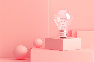 Light Bulbs, Minimal Idea Concept