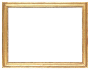 Light simple wooden picture frame in PNG format on a transparent background.