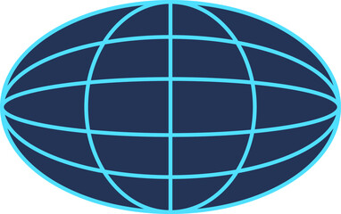 90s brutal mesh planet shape, cyber tech geometric mesh pattern structure icon, 90s retro trendy 3d wireframe form object, brutal art geometry grid element graphic.