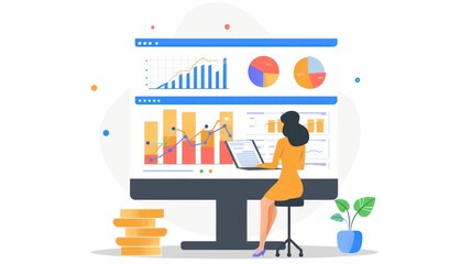 Obraz premium Cost Monitoring Session 