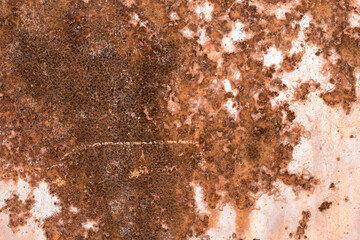 The texture of rusty old metal