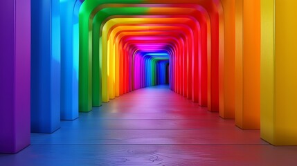 Rainbow Archway Installation