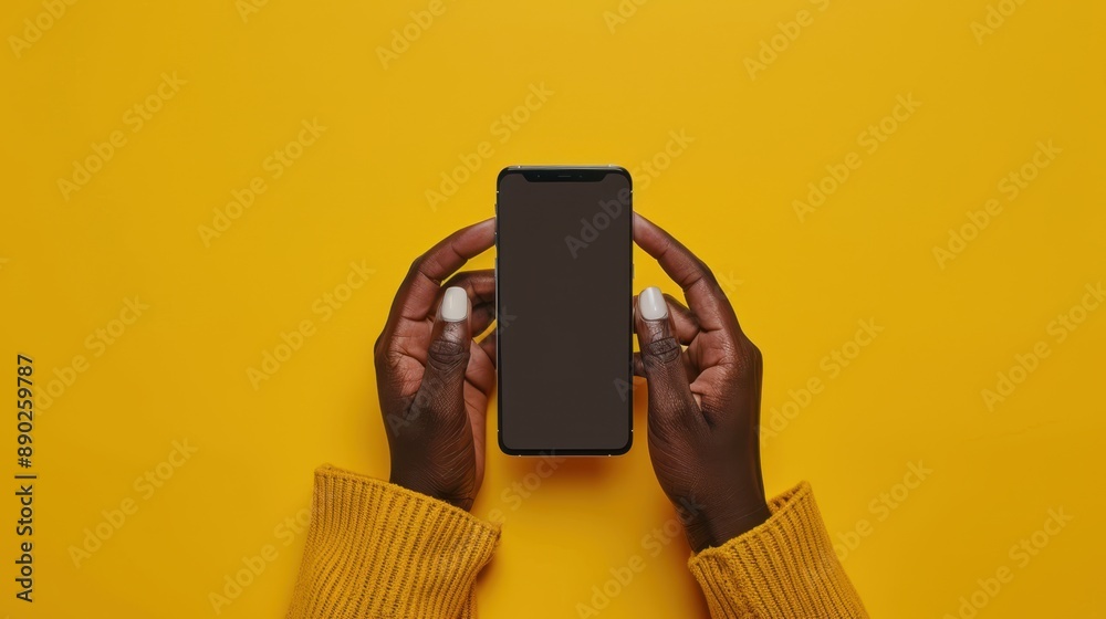 Canvas Prints the phone in hands