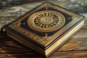 Thaithemed executive book with intricate golden patterns on cover