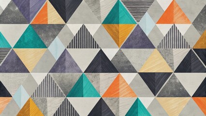 Vector geometric seamless technology gray and black triangle element light background. Abstract digital grid light pattern white Polygon Mosaic triangle Background, business and corporate background