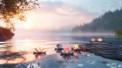 Wellness Retreat: A serene banner of a tranquil spa or wellness retreat setting, inviting viewers to prioritize relaxation and self-care for overall health.