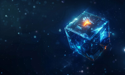 background with cubes