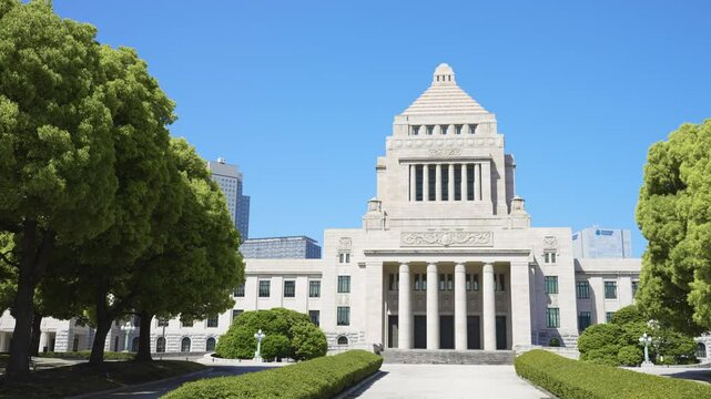 国会議事堂の風景動画