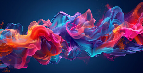 abstract colorful smoke