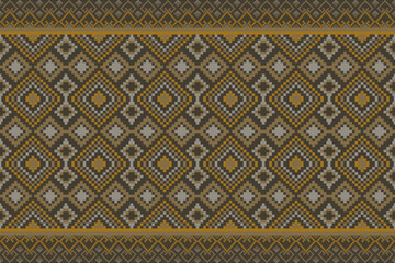 Pixel art pattern seamless for Fabric geometric ethnic pattern seamless,Pixel pattern art wallpaper Background, Design for fabric, curtain, carpet ,geometry seamless pattern art illustration