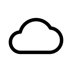 Cloud Line Style Icon. Vector Illustrations.