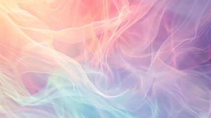 Fototapeta premium Soft pastel gradients merging together to form a soothing and ethereal abstract background