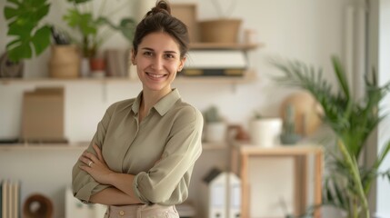 Fototapeta premium The confident young woman