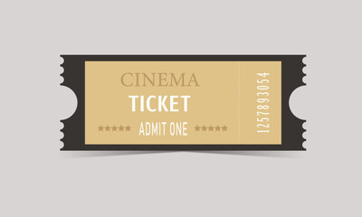 Concert ticket. Ticket Template.