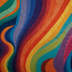 Obraz premium Close-up of an abstract pattern on a multi-coloured background