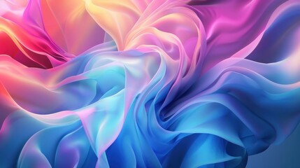 Obraz premium Abstract Colorful Fabric Swirls