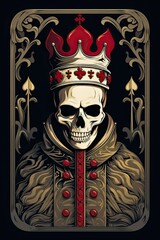 Vivid Skull Art Symbolizing Spirit, Religion, and Dark Interpretations in Tarot Card Readings for Deep Spiritual and Occult Insights