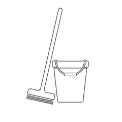 Pail Icon Logo Template Vector