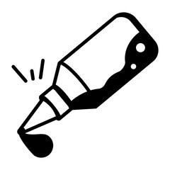 A line icon of colour dropper 