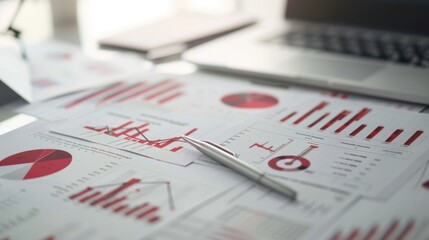 Fototapeta premium The financial data charts