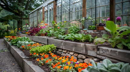 sustainable gardening using no dig greenhouse garden beds, eco-friendly farming