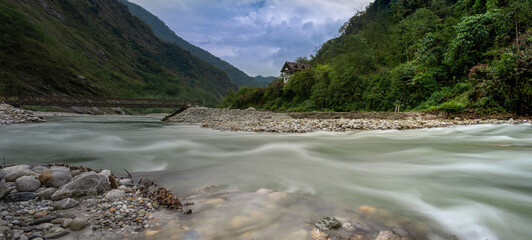 river in the mountains