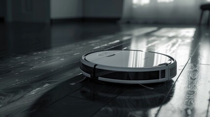 Robotic Vacuum on Floor