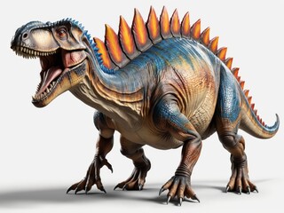 Fototapeta premium 3D illustration of cute dinosaur isolated on white background
