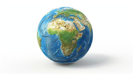 Fototapeta premium Earth Model with Topographical Detail