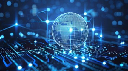 Global Network Technology Concept