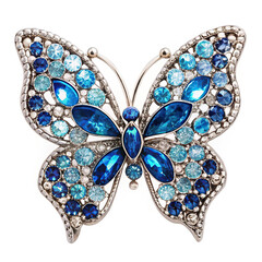 Blue butterfly brooch - a stylish accessory