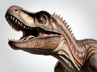 Obraz premium 3D illustration of cute dinosaur isolated on white background