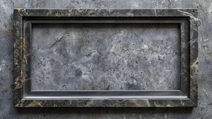 Empty Stone Frame on Concrete Wall