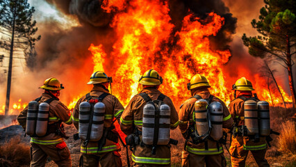 dramatic storm at sunset producing a powerful tornado twisting through the Rural Landscape \ with sheet lightning.
