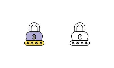 Password vector icon