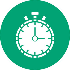 Chronometer glyph circle icon