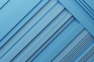 Obraz premium Minimalistic Blue Geometric Background with Abstract Diagonal Lines and Layers