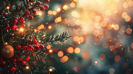 Garland with bokeh illumination