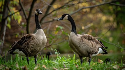 Geese in the backyard