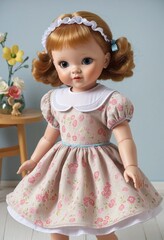 adorable vintage girl doll